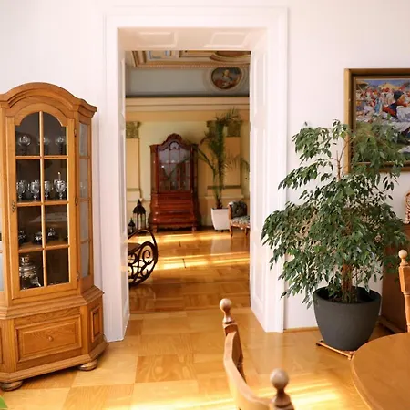 Luxusni S Empirovymi Freskami V Centru Caslavi Apartament